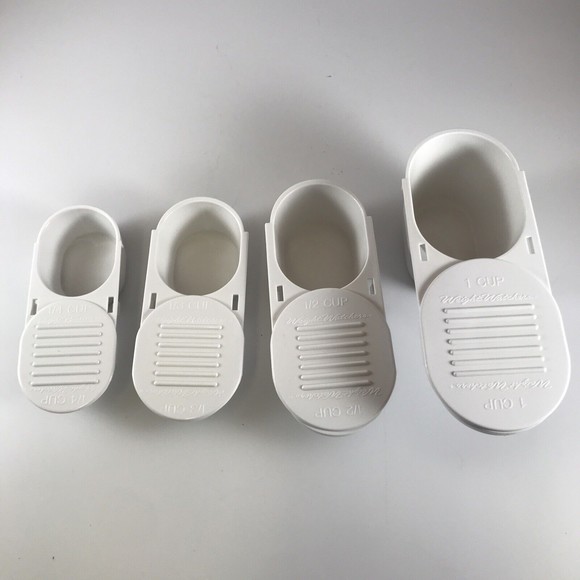 Weight Watchers WW Measuring Cups Nesting Leveler Half Quarter Third 1/4 1/3 1/2 - Picture 5 of 5